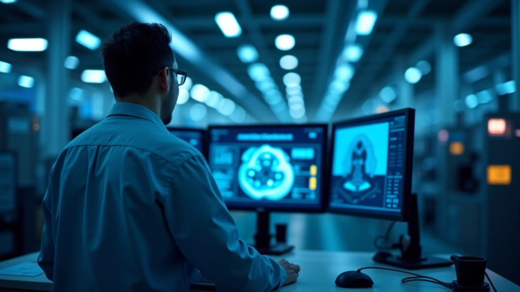 OIZ işletmesinin bakım odası, kestirimci bakım sisteminin veri analitiği ekranı görülüyor